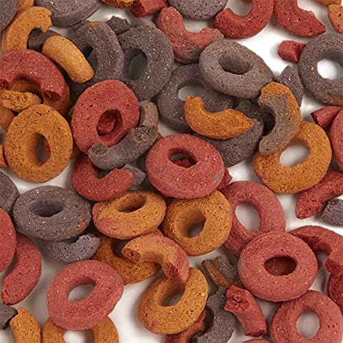 F.M. Brown's Tropical Carnival Hoops Small Animal Treats, 3-oz Bag - Vitamins and Minerals for Rabbits, Guinea Pigs, Chinchillas, Mice, Rats and Hamsters, Supports Healthy Teeth and Gums