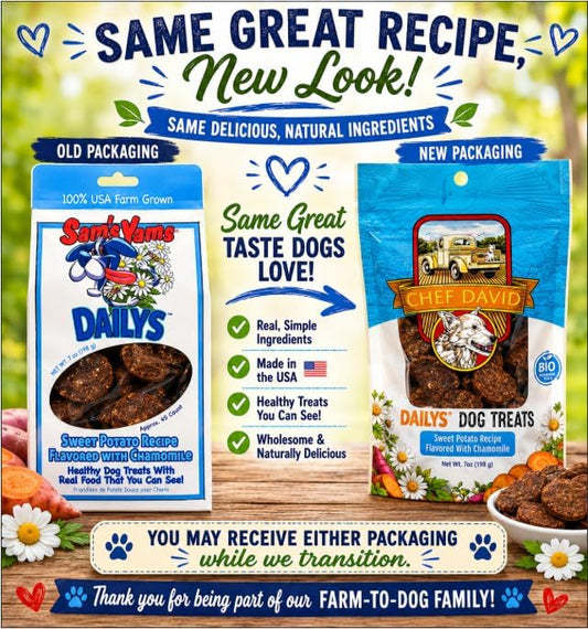Front Porch Pets DAILY'S - Sweet Potato Recipe Flavored with Chamomile