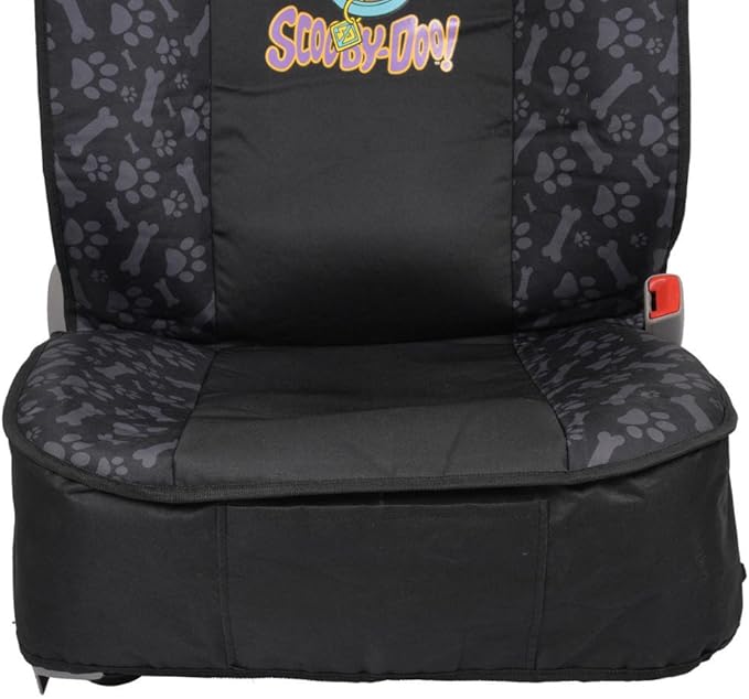 BDK Scooby Doo Waterproof Car Seat Covers for Dogs, 2 Pack Front Seat– Heavy Duty Black Oxford Automotive Front Seat Protector for Pets, Interior Covers for Auto Truck Van SUV
