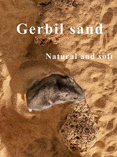 Hamster Bath Sand, 3lb Dust Free Desert Sand or Potty Litter Sand for Hamster Chinchillas Gerbil Syrian Mice Small Animals(Beige)