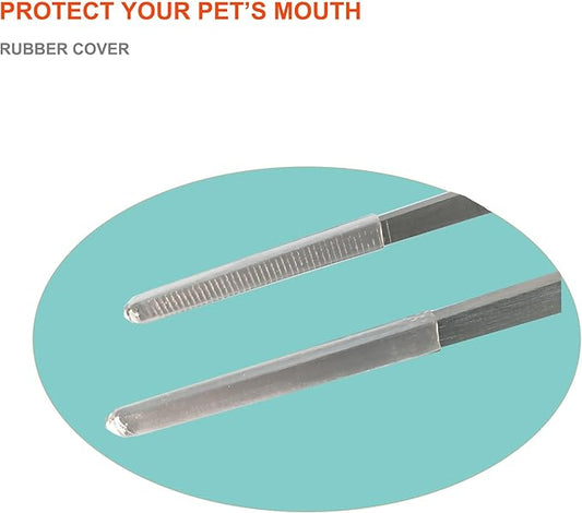 Extra Long Tweezers with Rubber Cover Tips, Fecsam Feeding Tongs - 2 Pack/18.9 inch Aquarium Stainless Steel Large Aquascape Tools for Fish Tank, Terrarium,Aquascaping, Reptile, Bearded Dragon