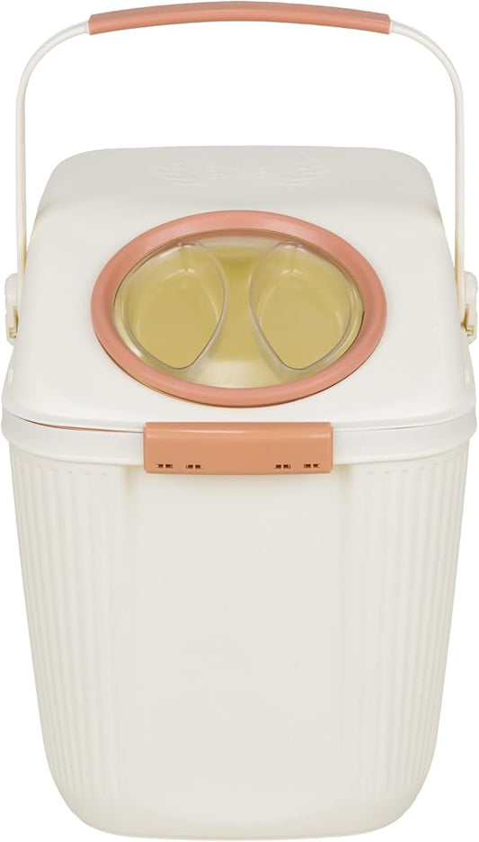 Harry Barker Lightweight Airtight Pet Food Storage Container, Eco-Friendly Recycled Plastic with Easy-Access Lid, Holds up to 25 lb Dry Dog or Cat Food