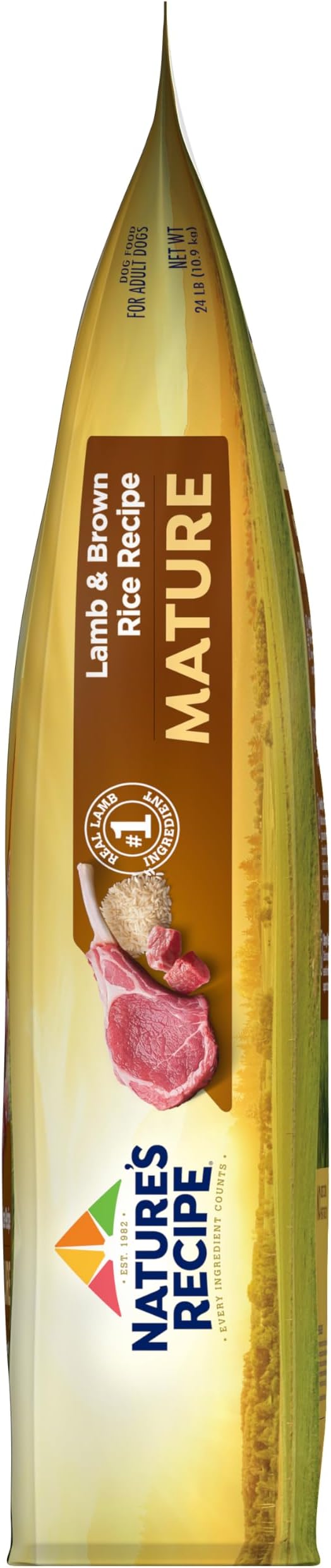 Nature’s Recipe Mature Lamb & Brown Rice Recipe Dry Dog Food, 24 lb. Bag