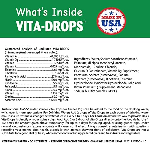 OASIS # 80061 Guinea Pig Vita Drop, 2-Ounce