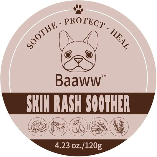 Dog Skin Irritation Treatment, Dog Red Skin, Hot Spot Soother Skin for Dogs, Anti-Itch Lotion, Allergy Relief & All-Natural Rash Cream for Dogs Soothing Relief for Dry, Itchy Coat - Cream 125ml