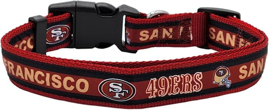 Pets First NFL San Francisco 49ers Licensed PET COLLAR, Small - Heavy-Duty, Strong, and Durable Dog Collar. Available in 31 Football Teams and 4 Sizes