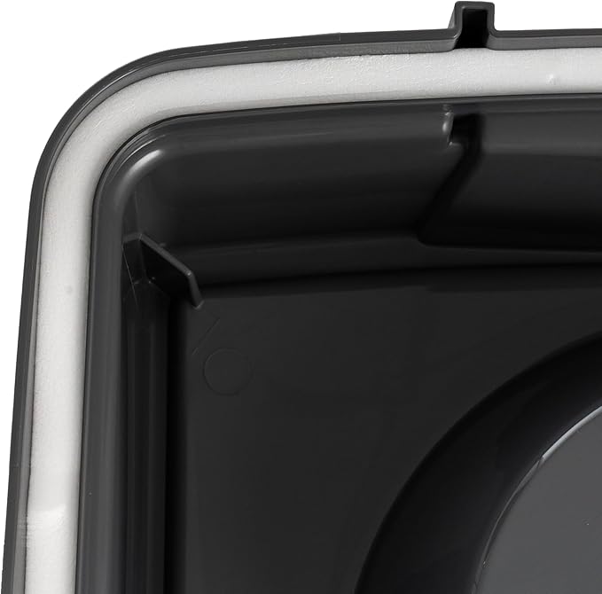 IRIS USA Dog Bowls Elevated with Storage, 15" H Raised Feeding Station, Dog Bowl Stand with Airtight Food Storage Holds 47 lbs, 2 Removable 64 oz Stainless Steel Bowls for Large Dogs, Smoke/Black