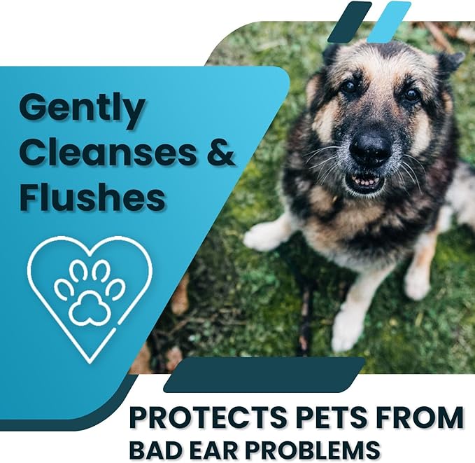 Pet Health Pharma Truseb | Dog Ear Flush Ketoconazole Dog Ear Wash, Cats and Horses, Ketoconazole Tris Ear Flush for Dogs (12 oz) Made in U.S.A (Ketoconazole Ear Flush, 12 oz)