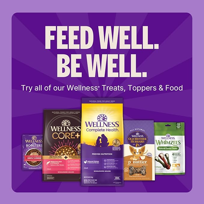Wellness Puppy Treats, Natural, Training Treat, Grain Free, Crunchy Chicken & Carrot (6 Ounce Bag)