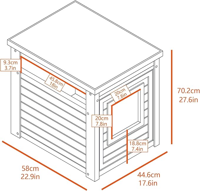 New Age Pet ECOFLEX Cat Box Cover and End Table with Litter Box Enclosure and a 10 Year Warranty Hides Unsightly Litter Box made with Moisture & Odor Resistant Composite Material