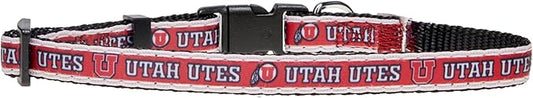 Pets First Collegiate PET Collar New Version Utah Utes Dog Collar, Size Small. Best Sports Team Color for Dogs & Cats. A Shiny & Colorful Dog & Cat Collar Licensed by The NCAA