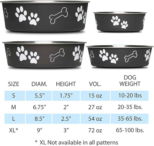 Loving Pets Bella Bowl Designer & Expressions Dog Bowl, Medium, Dragonfly, Turquoise (Pack of 3)