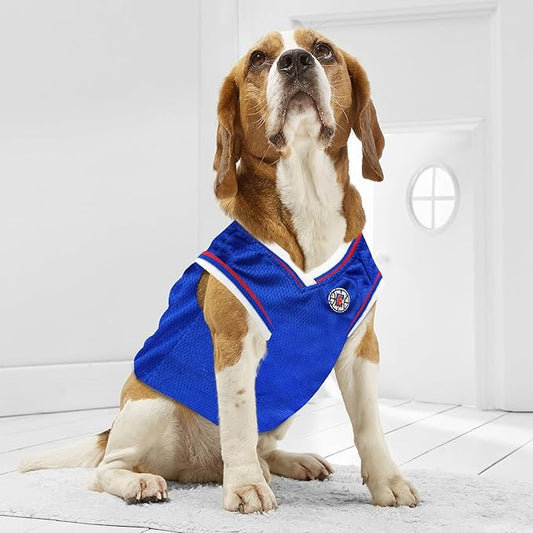 Pets First NBA LOS ANGELES CLIPPERS DOG Jersey, X-Small - Tank Top Basketball Pet Jersey