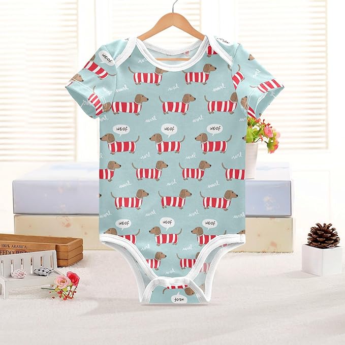 Bright Emotions Raccoons Baby Short Sleeve Bodysuits Romper Unisex Infant Outfit Wrapping Clothes for Boy Girl kids 3M