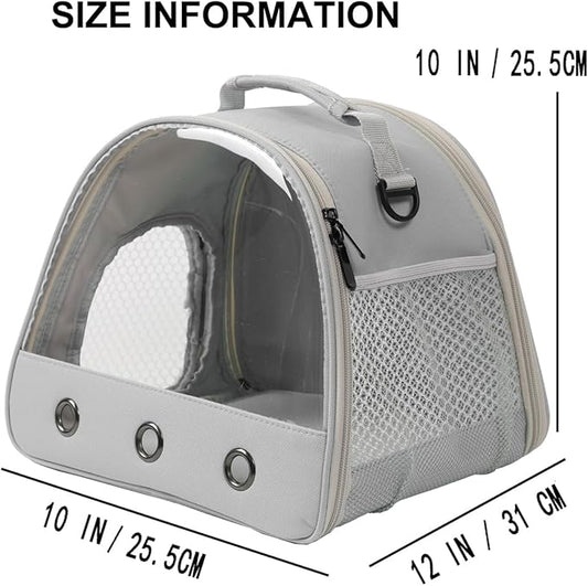 Pet Travel Carrier with Absorbent Pad Set, Pee Pad with Leak-Proof Quick-Dry Design for Bearded Dragon,Portable Guinea Pig Bag for Sugar Glider,Hedgehog,Rat,Bunny,Rat,Outdoor Used