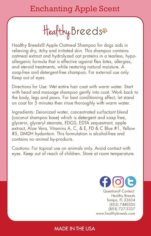 Healthy Breeds Redbone Coonhound Apple Oatmeal Shampoo 8 oz