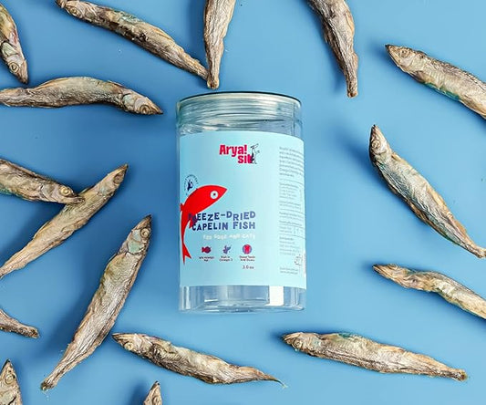 Arya Sit! - Freeze-Dried Single Ingredient Dog Treats (Capelin Fish)