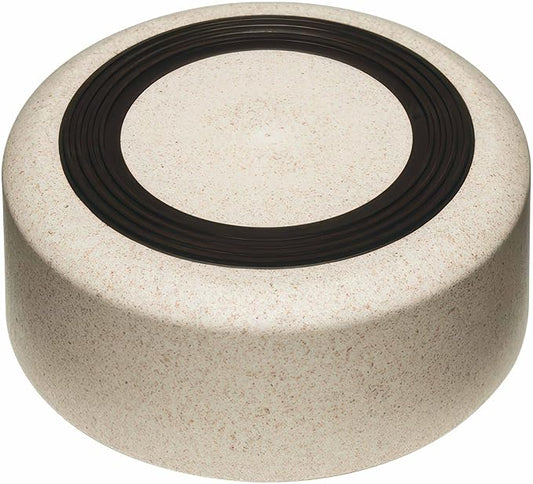 Loving Pets - Dolce Bamboo - Eco-Friendly Pet Bowls & Dishes for Dog, Cats, Puppy Food and Water Dish -Sustainable and Dishwasher Safe, Made with Real Bamboo (Small, Oat-Beige)