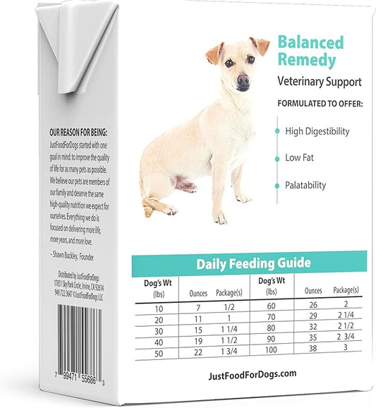 JustFoodForDogs Pantry Fresh Wet Dog Food, Complete Meal or Dog Food Topper, for Sensitive Stomachs, Balanced Remedy Human Grade Dog Food Recipe - 12.5 oz (Pack of 12)