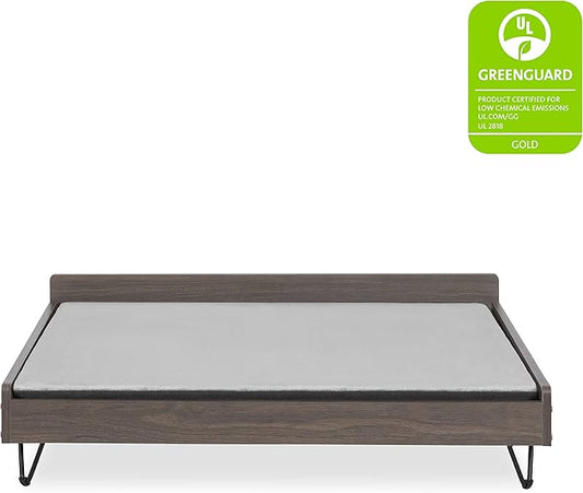 Wooden Dog Bed and Dog Couch with Water-Resistant and Calming Mattress, Large to Extra Large Elevated Pet Bed, Greenguard Gold Certified, Dog Beds & Furniture, Chase - TailZzz