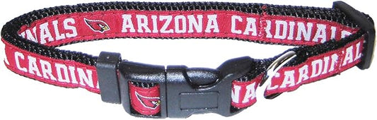 Pets First NFL Arizona Cardinals Licensed PET COLLAR, Large - Heavy-Duty, Strong, and Durable Dog Collar. Available in 31 Football Teams and 4 Sizes