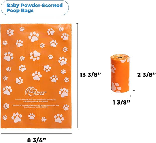 Best Pet Supplies Dog Poop Bags for Waste Refuse Cleanup, Doggy Roll Replacements for Outdoor Puppy Walking and Travel, Leak Proof and Tear Resistant, Thick Plastic - Assorted (Scented), 150 Bags
