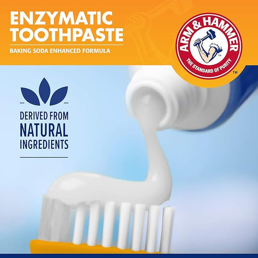 Arm & Hammer for Pets Tartar Control Dog Dental Care Kit, Dog Toothpaste Kit with Toothbrush and Finger Brush for Oral Hygiene and Fresh Breath Care, Banana Mint Flavor, 2.5 oz, 3-Piece Kit - 48 Pack