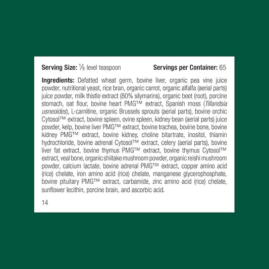 Standard Process Inc. Whole Body Multisystem Support Supplement for Canines - Nutritional Powder for Daily Health Maintenance - 25 g