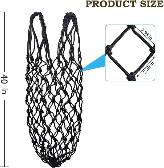 2PCS Hay Net for Horses,Slow Feed Hay Bag for Horses Goat Sheep,Hanging Hay Feeder Bag for Horses Stable Stall Paddock Rest Toy