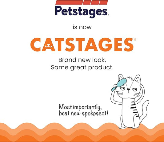 Catstages Crunchy Pickle Kicker Cat Toy – Plush Crinkle Toy with Catnip and Dental Mesh, 6.5"