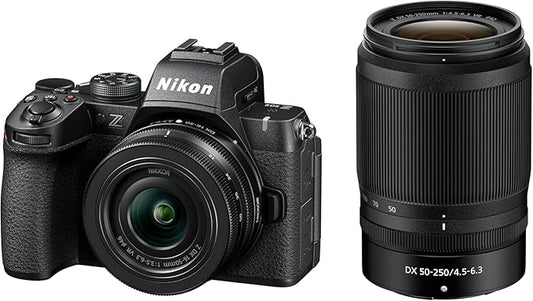 Nikon Z50 II with Two Lenses | Compact mirrorless Stills/Video Camera with Easy Color presets and Wireless Photo Sharing | USA Model