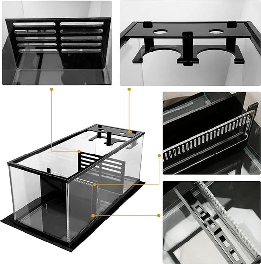 Adjustable Sump Baffle Kit - Refugium Kit for 20 Gallon Long Tank - Reef Aquarium - Saltwater Aquarium Filter System- Protein Skimmer Sump