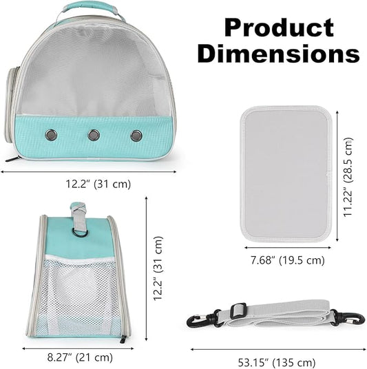 Guinea Pig Carrier,Guinea Pig Carrier for 2,Ventilation Carrier for Bearded Dragon,Reptile Travel Carrier for Lizards Sugar Glider Hedgehog Rat Parrot Birds,Airline Approved Green