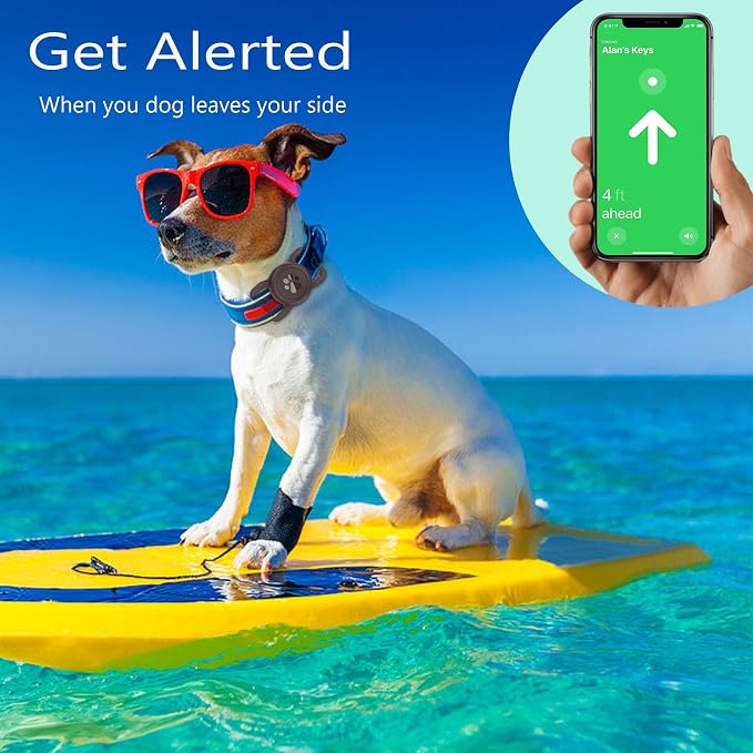 SANKALA Waterproof Airtag Dog Collar Holder, Coffee, 1 Pack | urable Silicone Full Body Covered, Anti-Lost Protective, Fits All Width Collars, for Airtag 1st and 2nd Gen