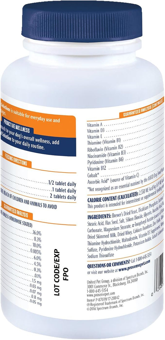 ProSense Vitamin Solutions 90 Count, Chewable Tablets for Dogs, Helps Support Overall Wellness (P-87039)