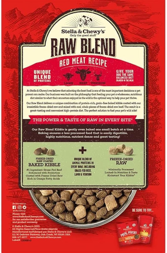Stella & Chewy'S Raw Blend Red Meat Dog Food 22Lb