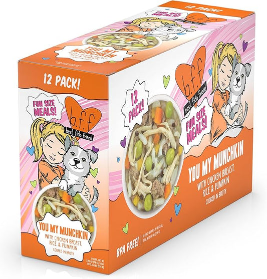 Weruva Best Fido Friend Fun Size Meals for Dogs, You My Munchkin, 2.75oz Cup, Pack of 12