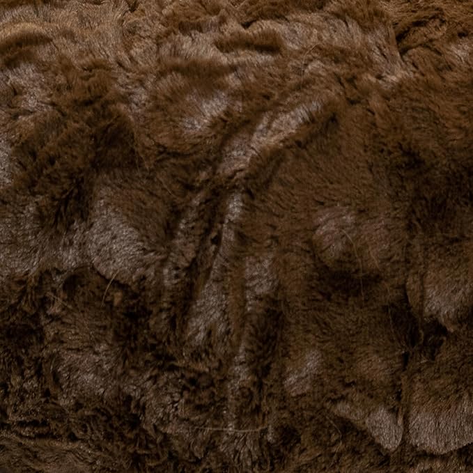 Best Friends by Sheri The Original Calming Donut Dog Bed for Large Dogs up to 100 lbs, Lux Faux Fur, Dark Brown, Large, 36" x 36"