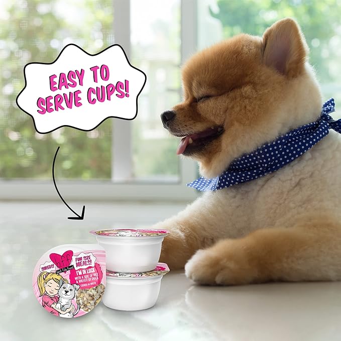 Weruva Best Fido Friend Fun Size Meals for Dogs, Im in Luck, 2.75oz Cup, Pack of 12