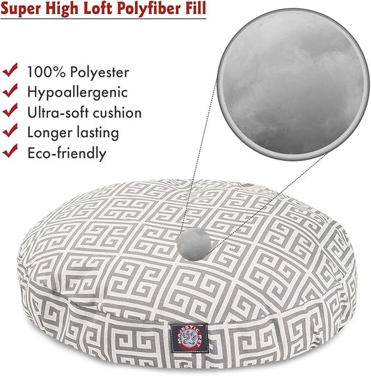Grey Towers Grey Towers Small Round Indoor Outdoor Pet Dog Bed With Removable Washable Cover By Majestic Pet Products