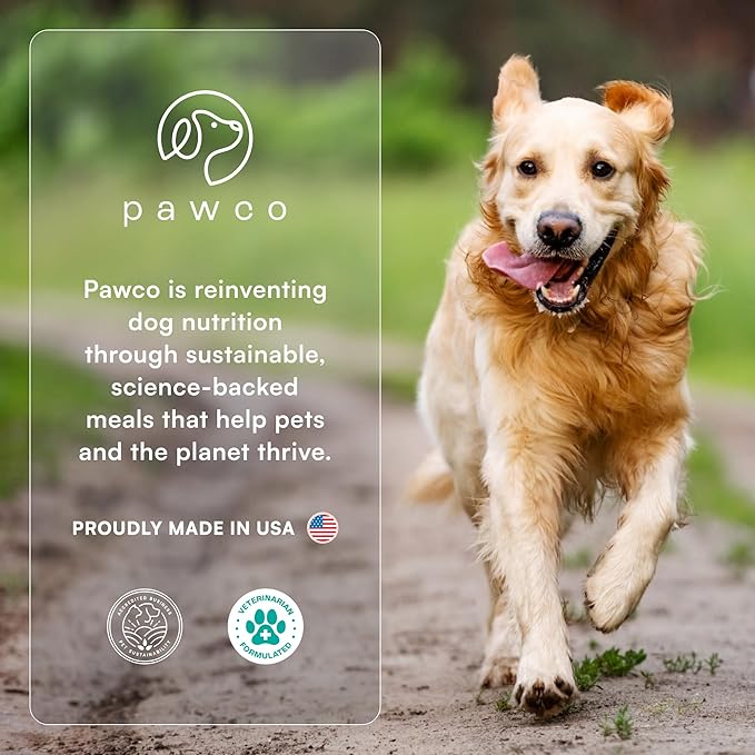 Pawco Dog Food Toppers for Picky Eaters, Skin & Coat โ Supports Healthy Skin & Shiny Fur โ Functional Dog Food Flavor Enhancer with Omega-3, DHA, Pumpkin & Carrots โ Magic Topper โ 5.6oz