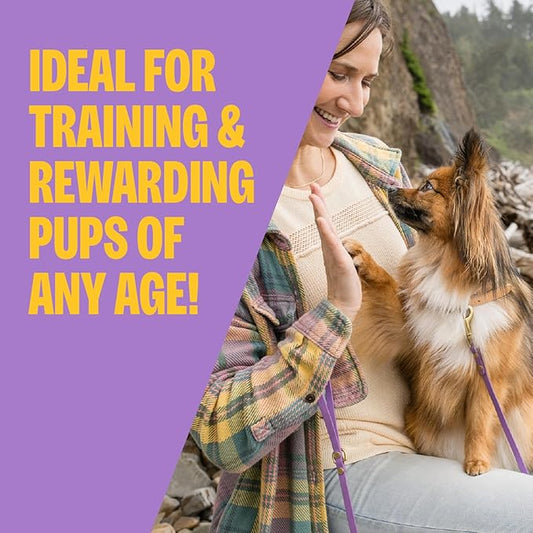 Wellness Puppy Treats, Natural, Training Treat, Grain Free, Soft Lamb & Salmon (8 Ounce Bag)