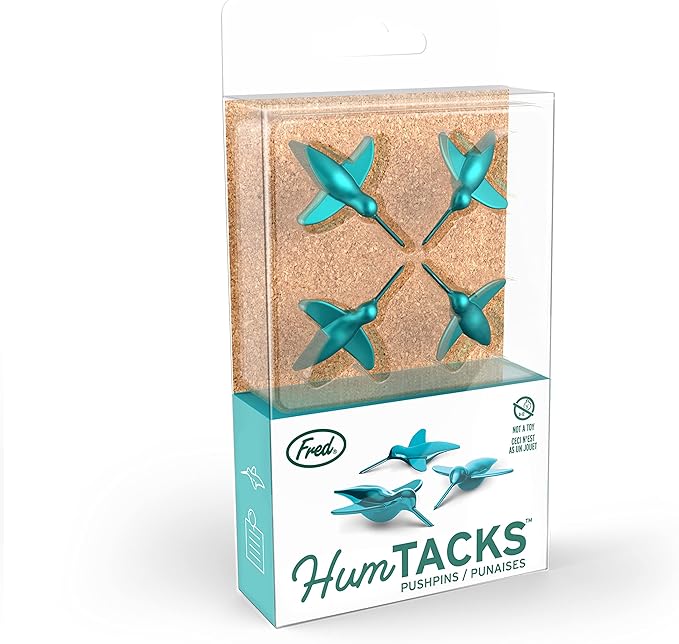 Genuine Fred HUMTACKS Hummingbird Pins, Set of 20