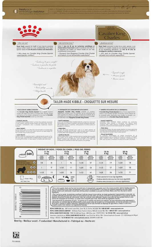 Royal Canin Breed Health Nutrition Cavalier King Charles Spaniel Adult Dry Dog Food, 10 lb Bag