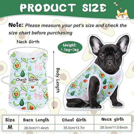 Saintrygo 10 Pcs Lovely Puppy Shirts Print Dog Clothes Breathable Summer Pet Cartoon Dog Shirt Clothes Sweatshirt for Puppy Cartoon Shirt Sweatshirt to Cat(Medium)