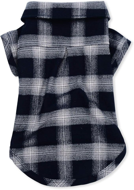 Dog Shirt,Koneseve Pet Plaid Polo Clothes Shirt T-Shirt, Sweater Bottoming Shirt ,Cat Puppy Grid Adorable Wearing Stylish Cozy Halloween,Christmas Costumes {Blue;S/Small}
