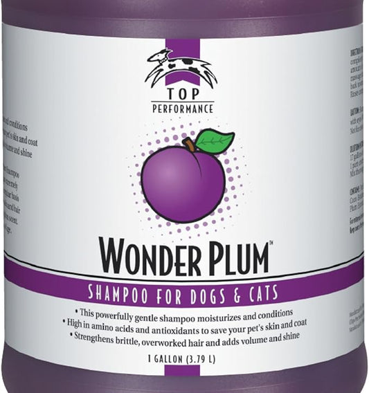Top Performance Wonder Plum Dog and Cat Shampoo, 1-Gallon