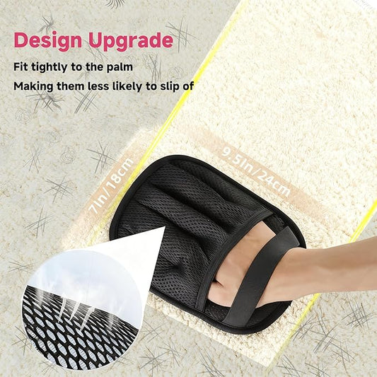 NVNAN 3 PCS Pet Hair Removal Glove and Pet Grooming Glove Kit for Cats & Dogs, Pet Hair Gloves & Dog Washing Gloves ,Reusable Magic Brush Pet Hair Remover Tool for Laundry,Carpet,Car Seat,Couch
