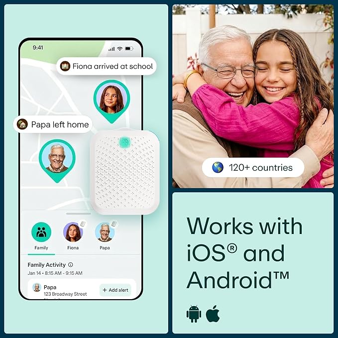 Greenlight Safe Kids - Real Time GPS Tracker for Kids and Seniors with SOS Button, Safe Zone Alerts, Advanced Indoor & Outdoor Tracking, No Phone Needed, Up to 30 Day Battery Life