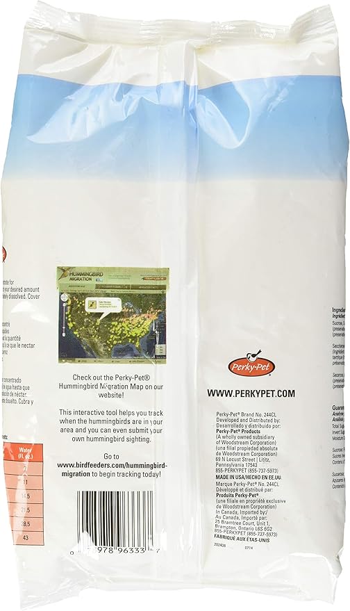 Perky-Pet 244CLSF 2-Pound Bag of Instant Clear Concentrate Hummingbird Nectar (Pack of 2)